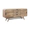 Armen Living Kendra 3 Drawer Sideboard Buffet in Gray Acacia Wood LCKDBUGR - alternate 2